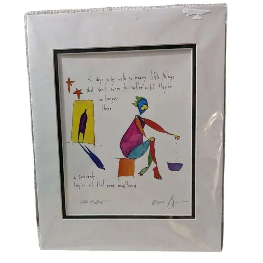 Brian Andreas "Little Matters" Framed Print 11" x 14" - Picture 1 of 13